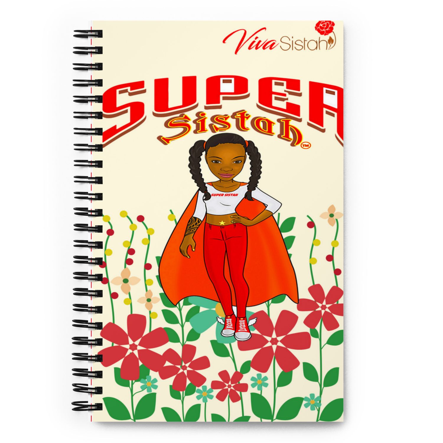 Spiral notebook Super Sister Floral garden