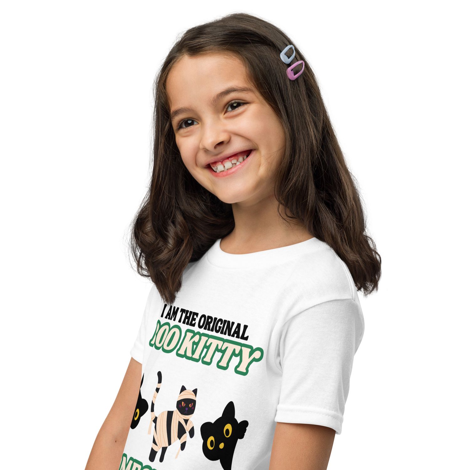 Youth t-shirt Boo Kitty Halloween