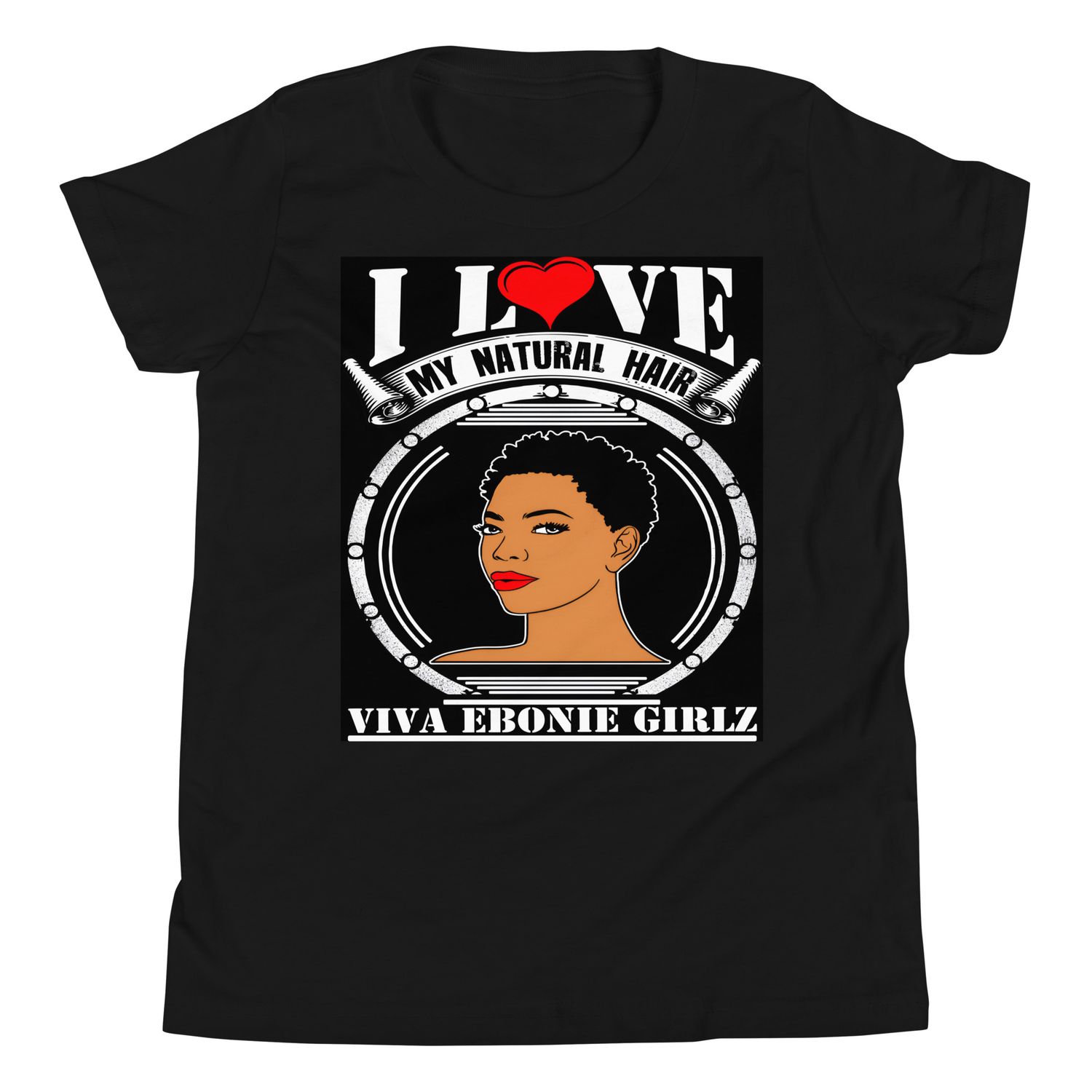Youth Short Sleeve T-Shirt I Love My Natural Hair