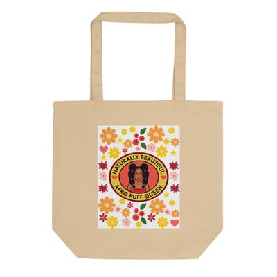 Eco Tote Bag Afro Puff Queen