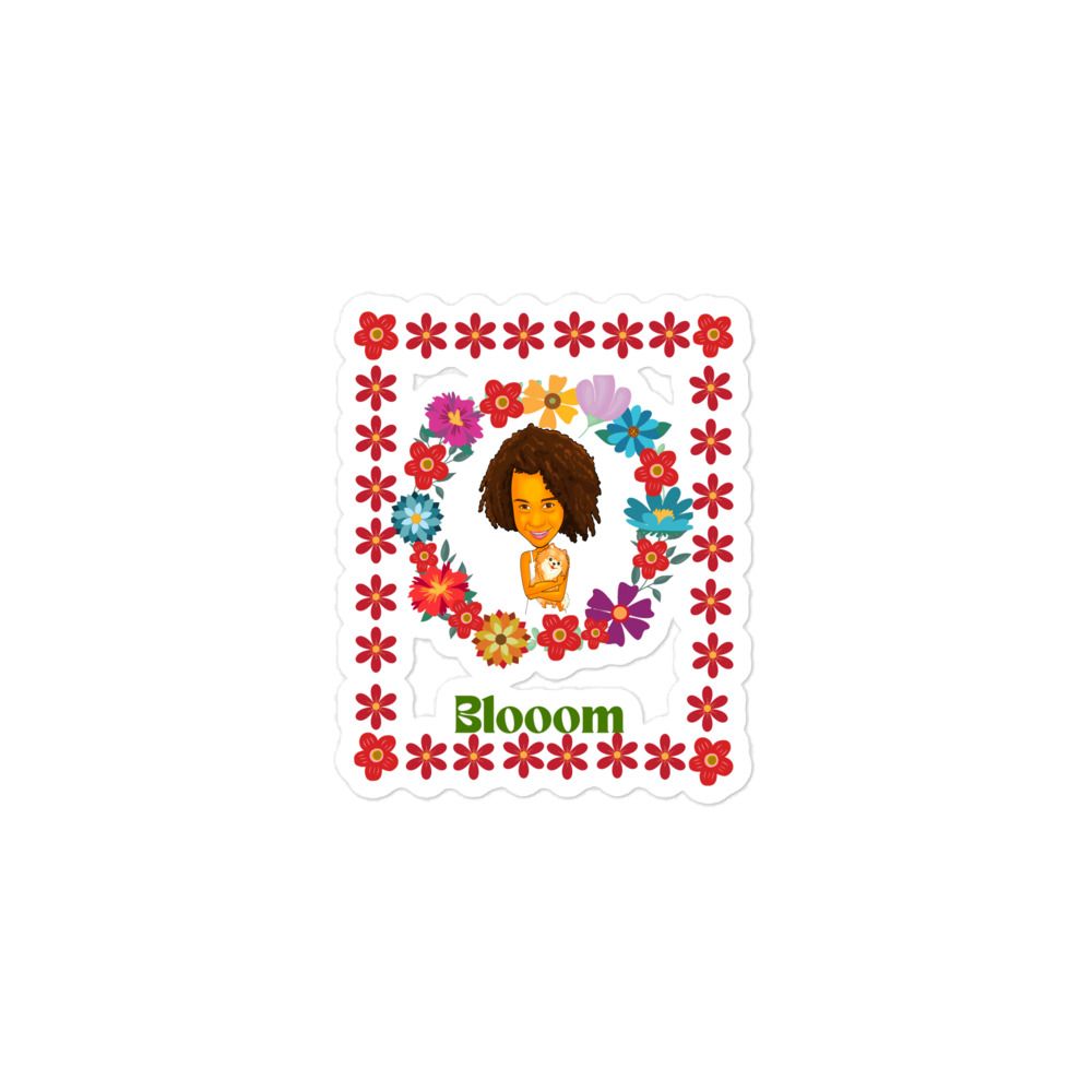 Bubble-free stickers Secoiya and pup Bloom
