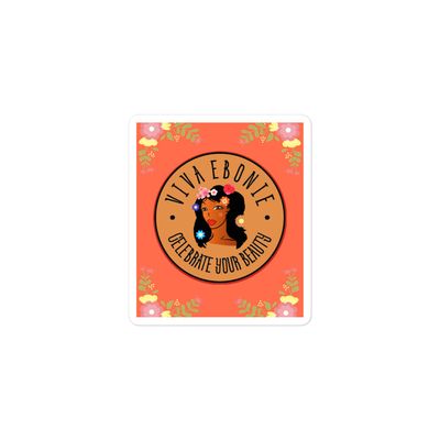 Bubble-free stickers - Afrika Celebrate your Beauty floral orange