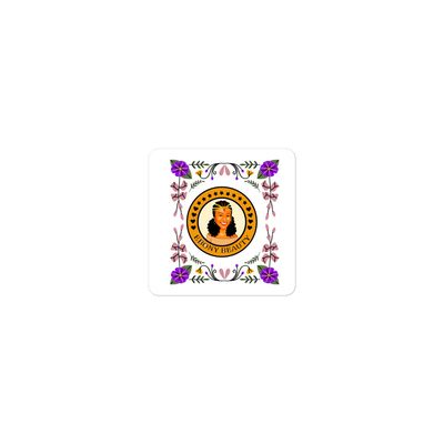 Bubble-free stickers Lisa Ebony Beauty purple flowers