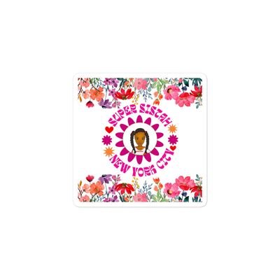 Bubble-free stickers Super Sistah NYC floral