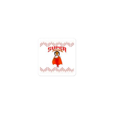 Bubble-free stickers Super Sistah heart