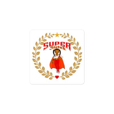 Bubble-free stickers Super Sistah Gold Wreath