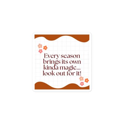 Bubble-free stickers Seasonal magic