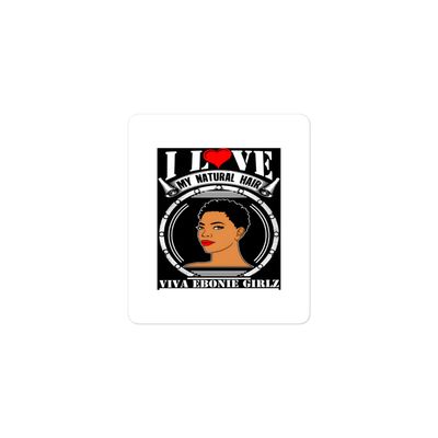 Bubble-free stickers Afrika I Love My Natural Hair