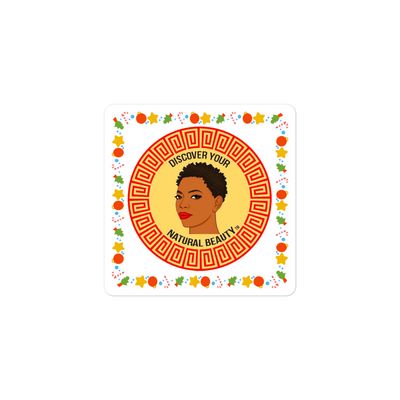 Bubble-free stickers Afrika xmas ring