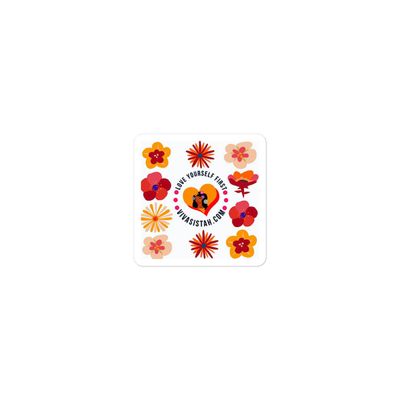 Bubble-free stickers Jade Flowers &amp; Hearts