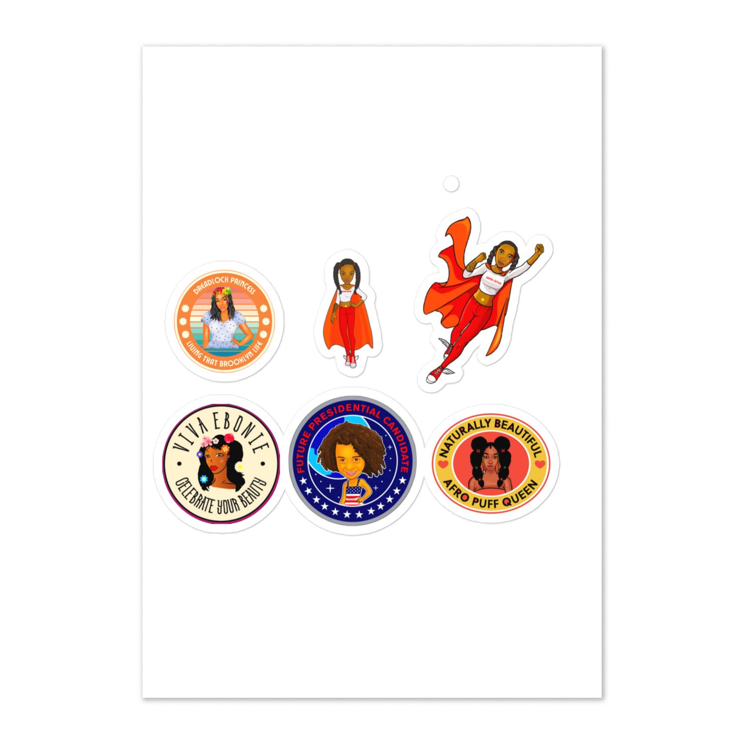 Sticker sheet Six Pack