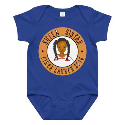 Baby jersey bodysuit Super Sistah Circa 2016