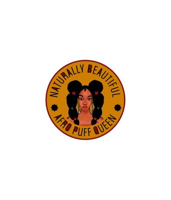 Bubble-free stickers Taya afro puff queen