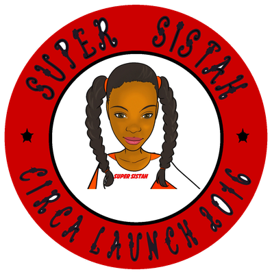 Bubble-free stickers Super Sistah Circa red