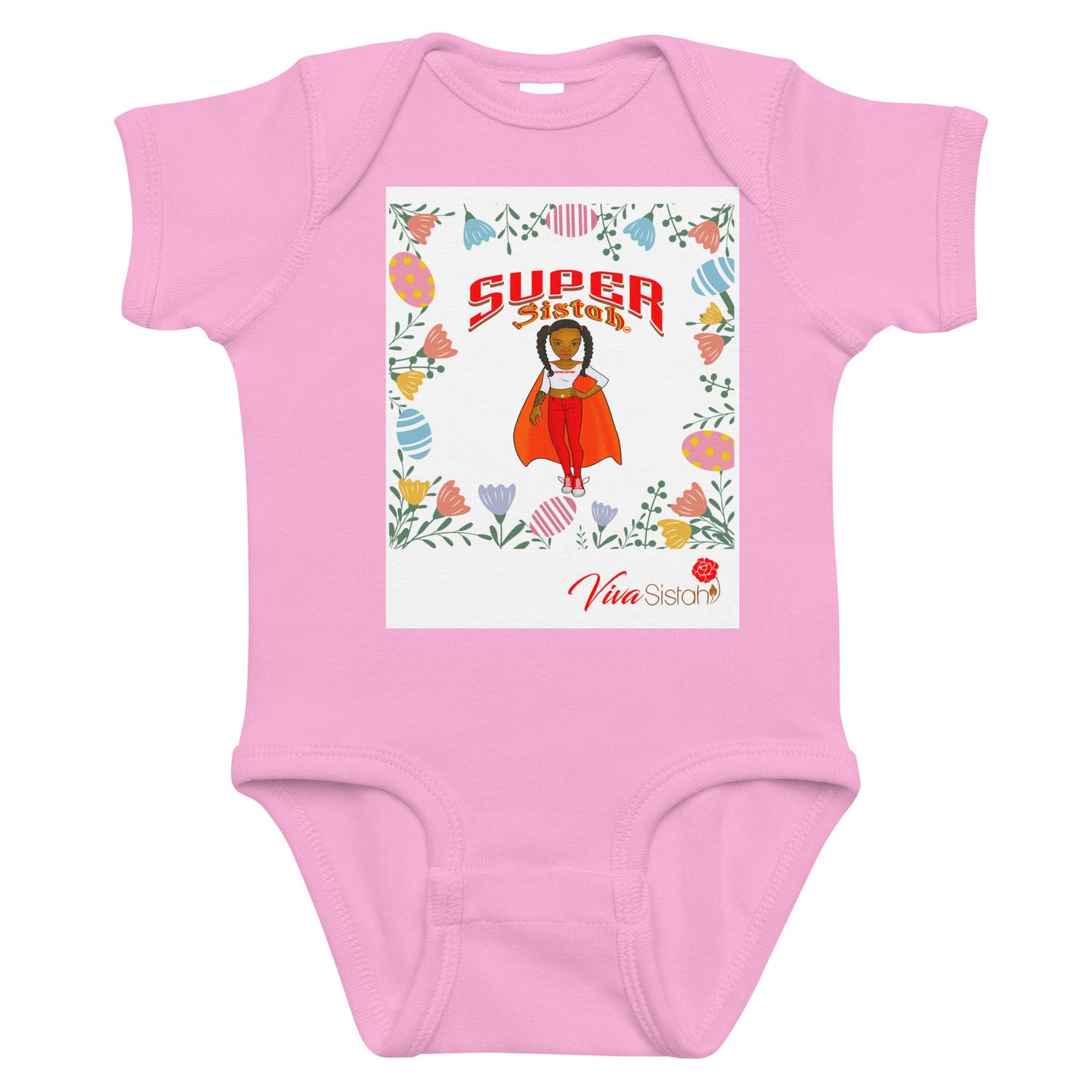 Infant bodysuit Super Sistah easter trim