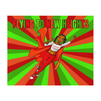 Mouse pad Super Sistah Flying green