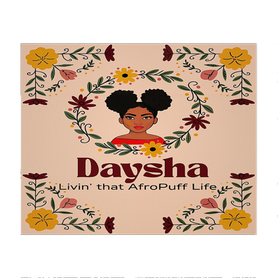 Mouse pad Daysha Livin that Afro Puff life
