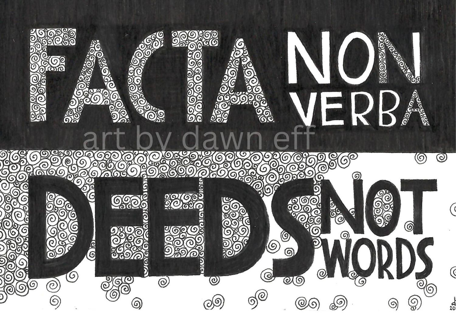 Facta Non Verba
