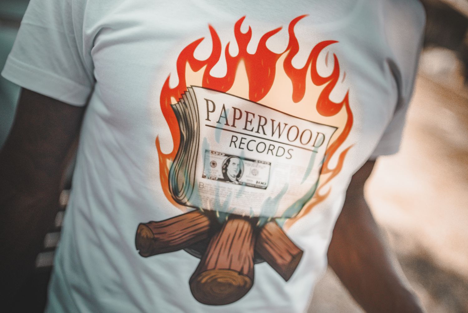 Paperwood Logo White T-Shirt