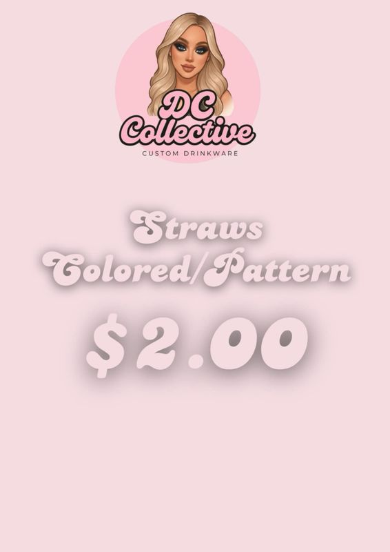 Coloured/Glitter Straw