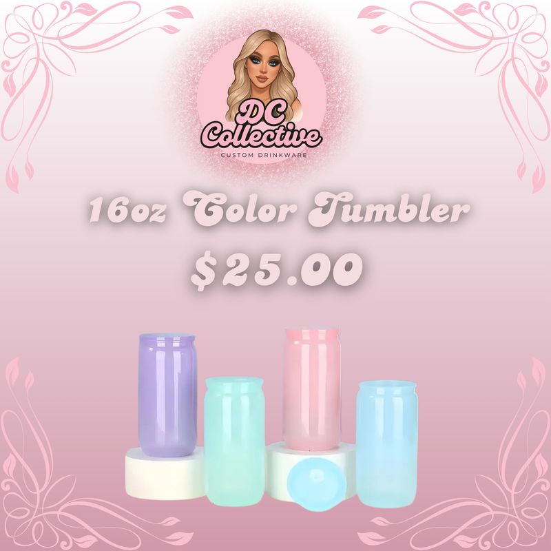 16oz Coloured Tumbler