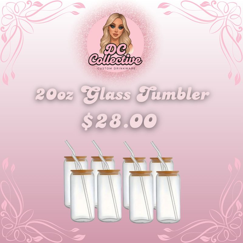 20oz Glass Tumbler