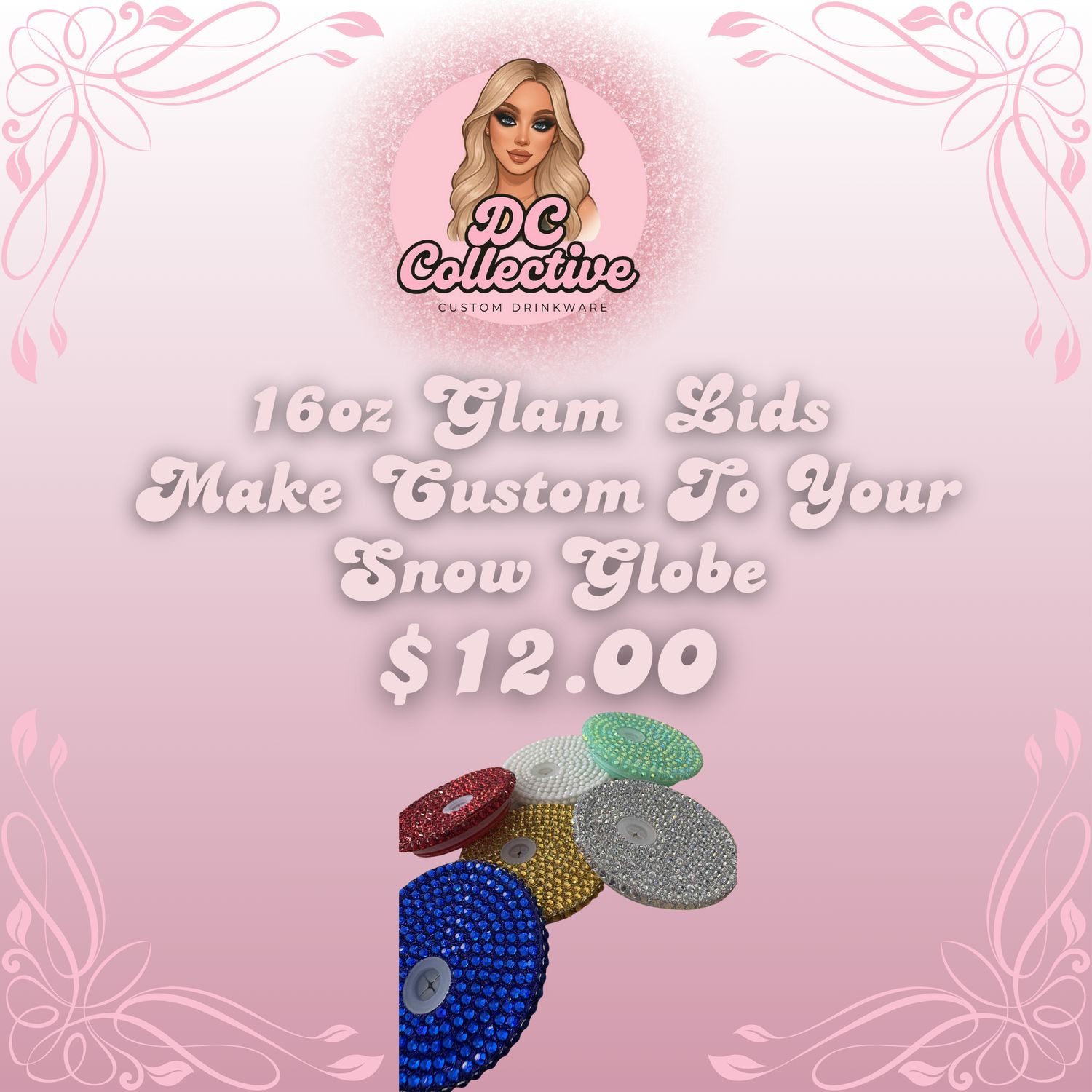 Glam Topped Lid Add On