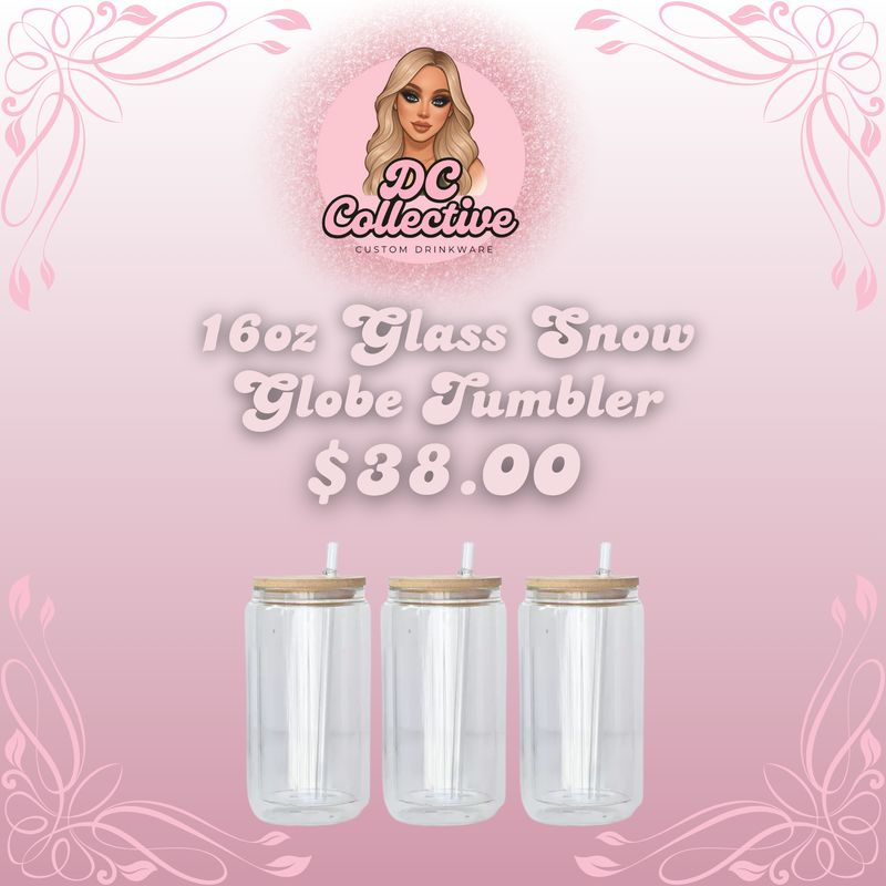 16oz Snowglobe Tumbler