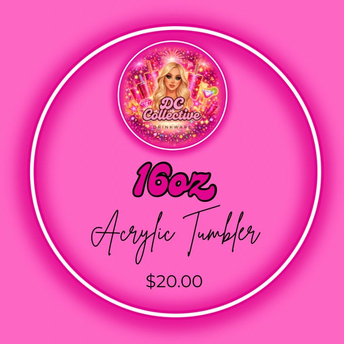 16oz Acrylic Tumbler