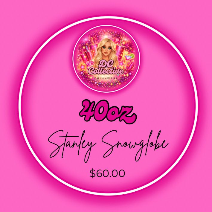 40oz Acrylic Stanley Snowglobe