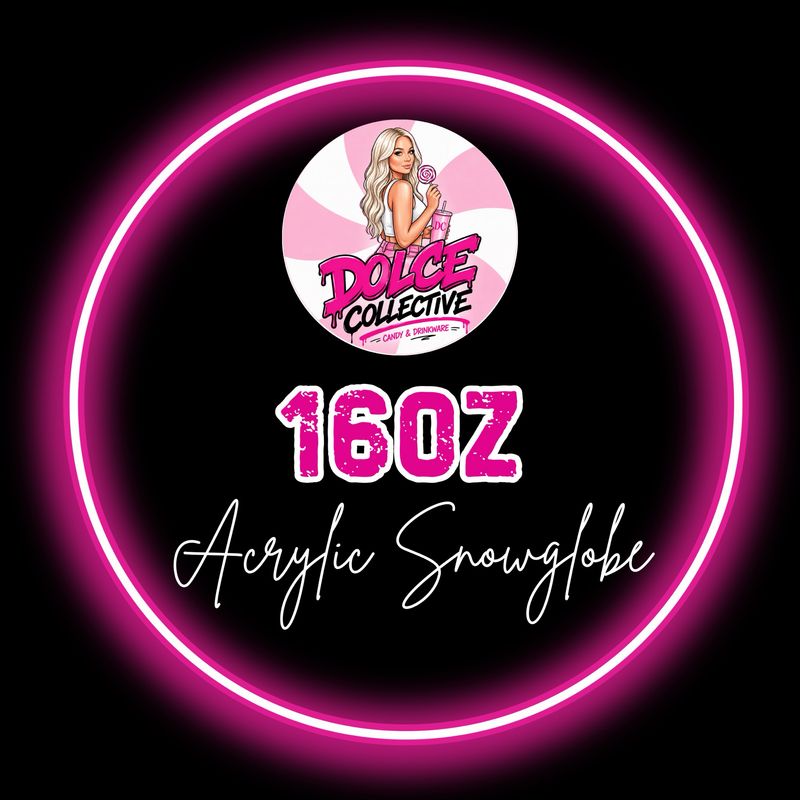 16oz Acrylic Snowglobe Tumbler