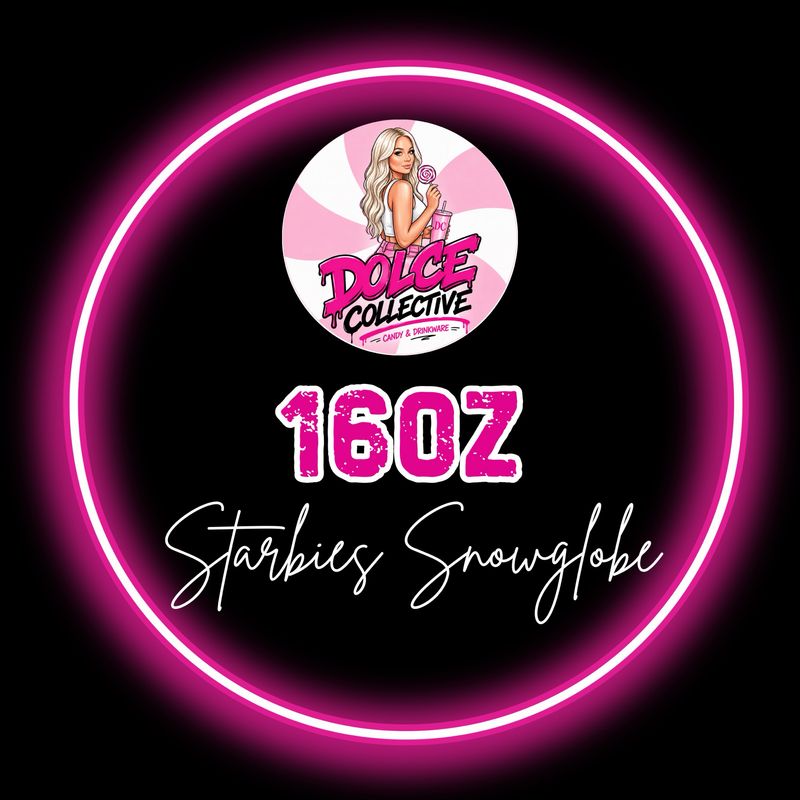 16oz Acrylic Starbies Snowglobe