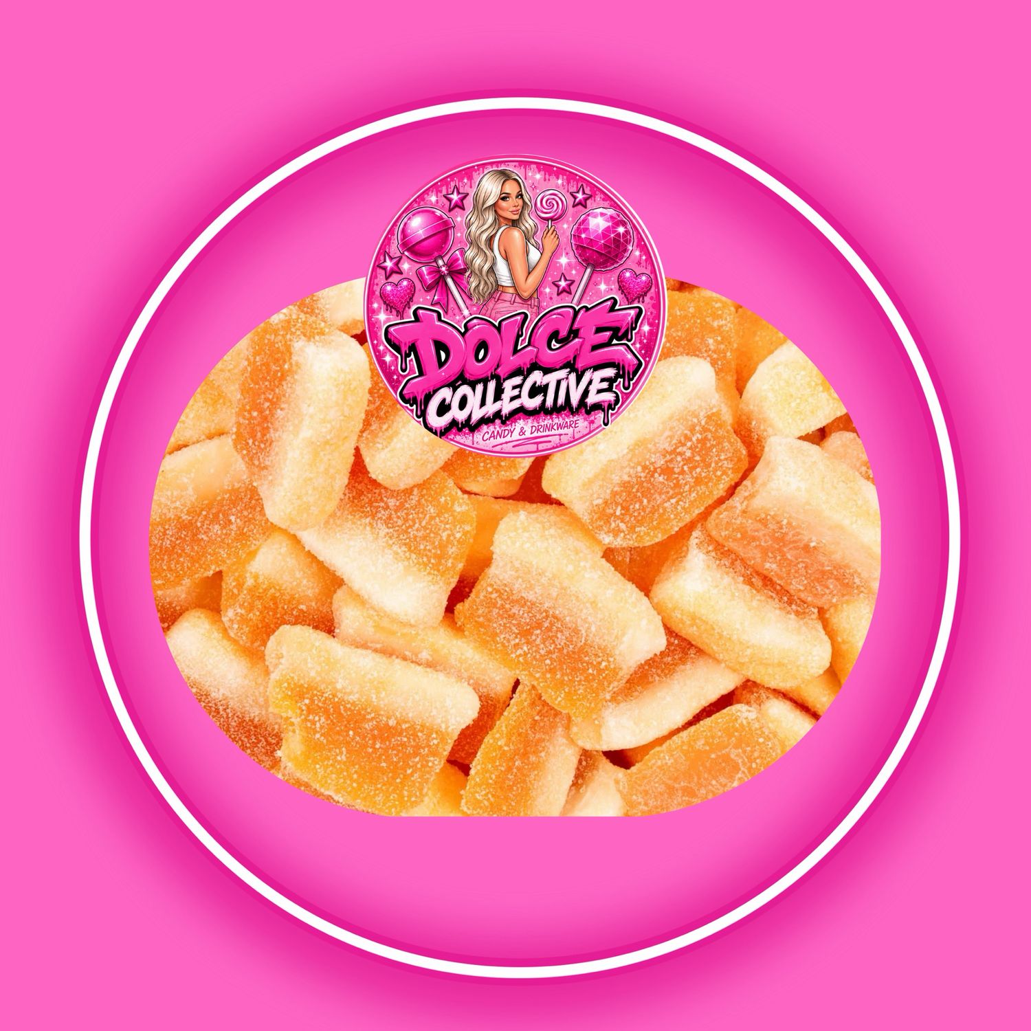 Sour Peach Slices 100g