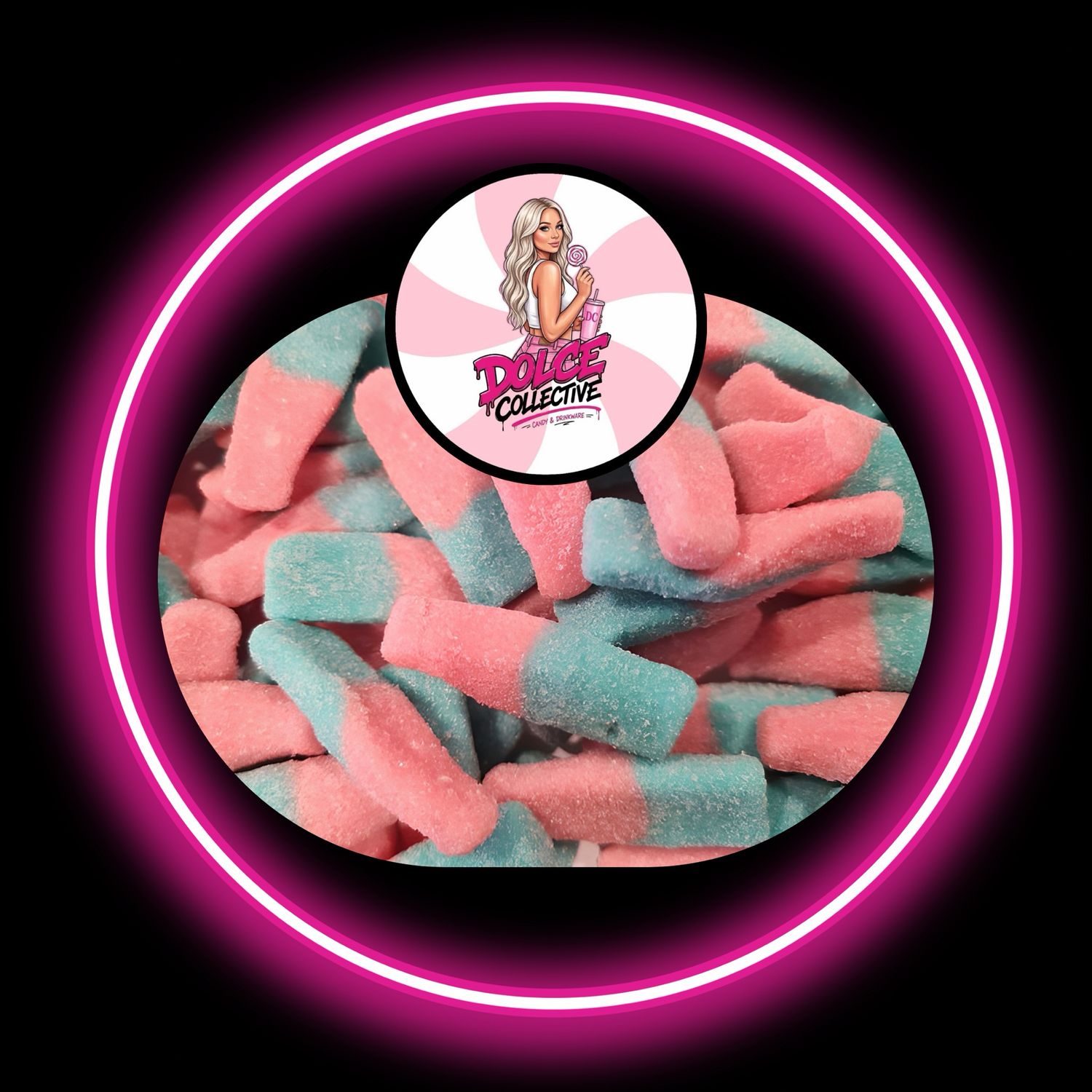 Sour Bubblegum Bottles 100g