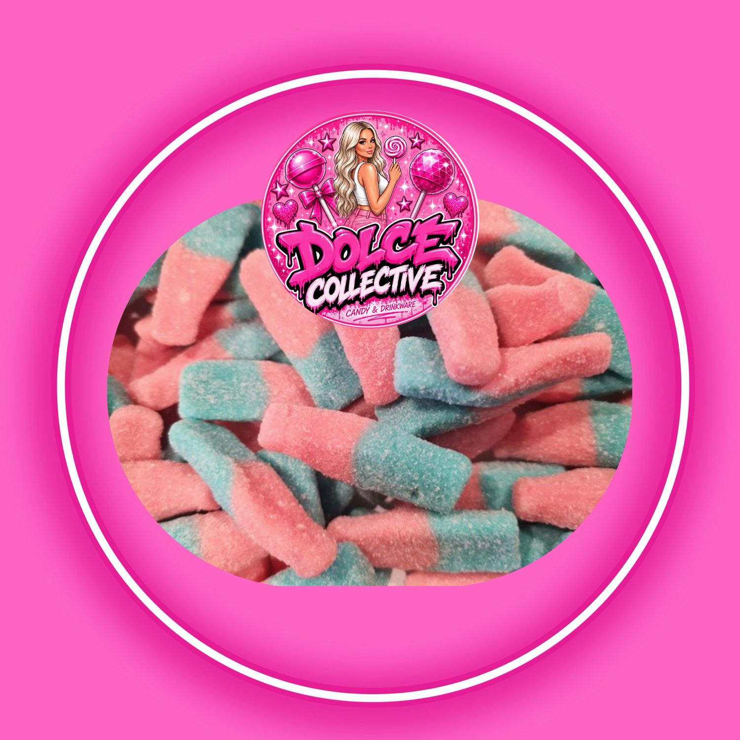 Sour Bubblegum Bottles 100g