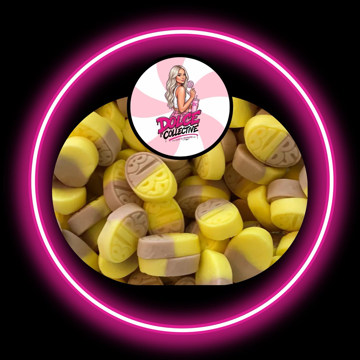 BUBS Mini Banana Toffee Ovals 100g