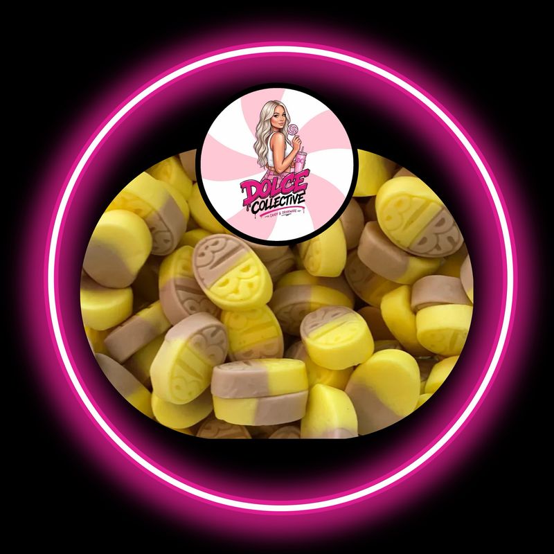BUBS Mini Banana Toffee Ovals 100g