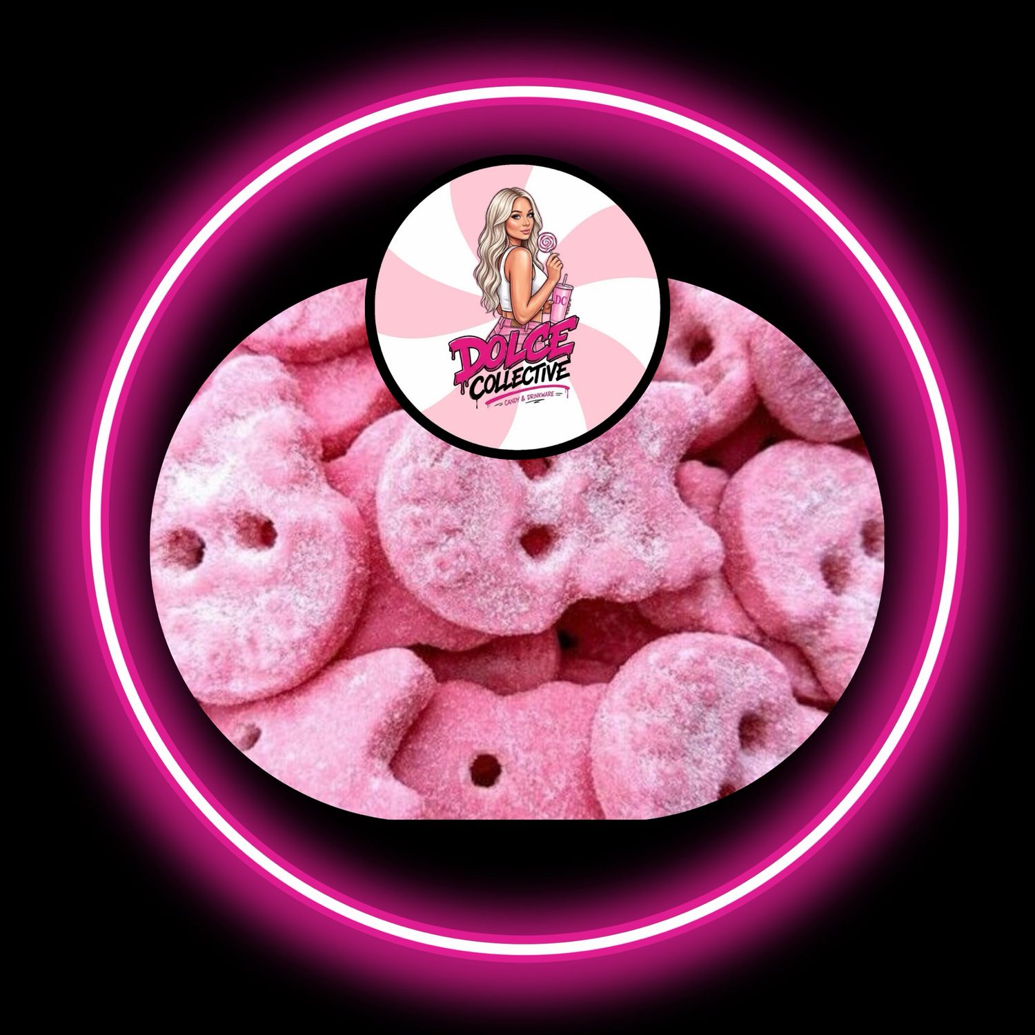 BUBS Sour Raspberry Skulls 100g