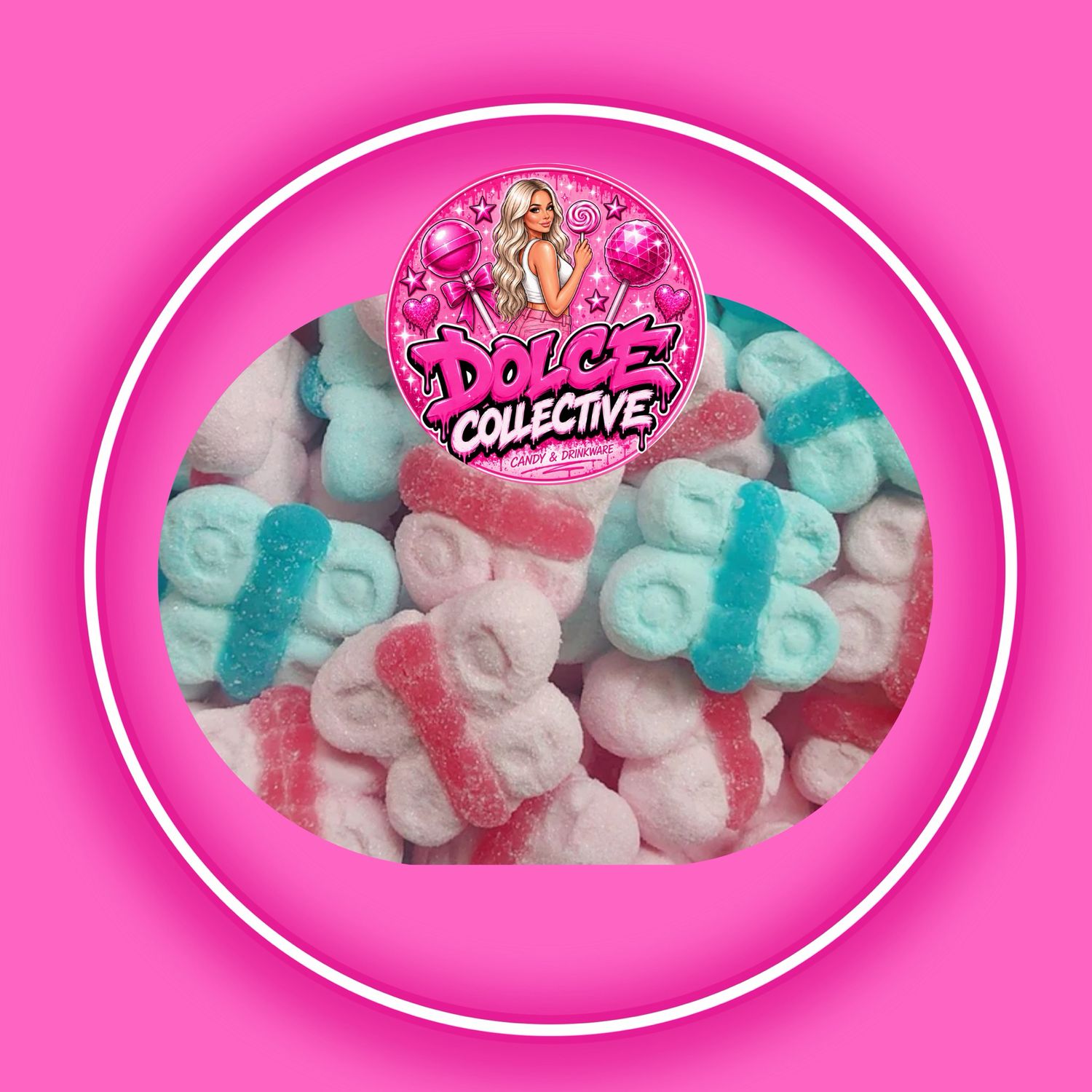 UK Marshmallow Butterflies 100g
