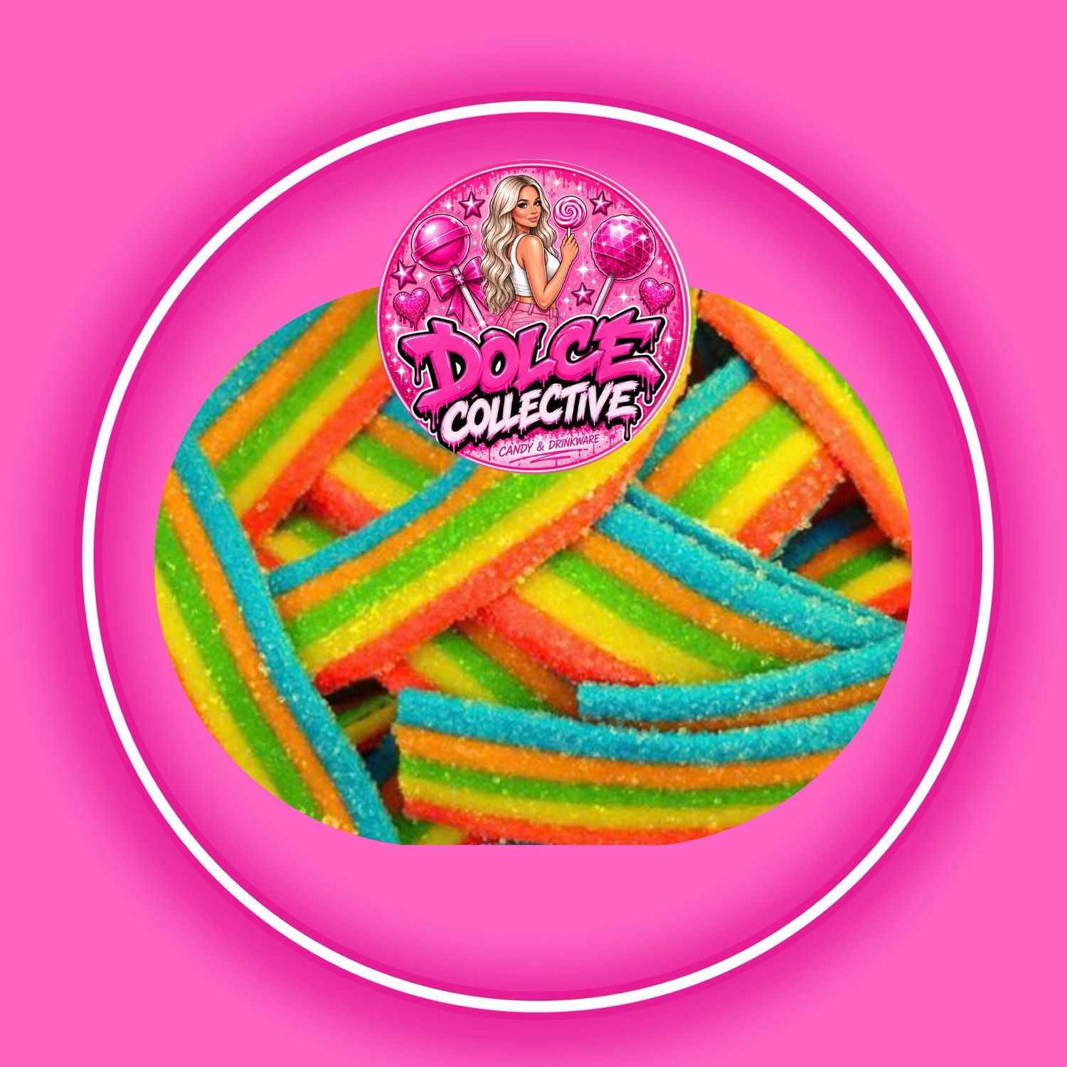Sour Rainbow Belts 100g