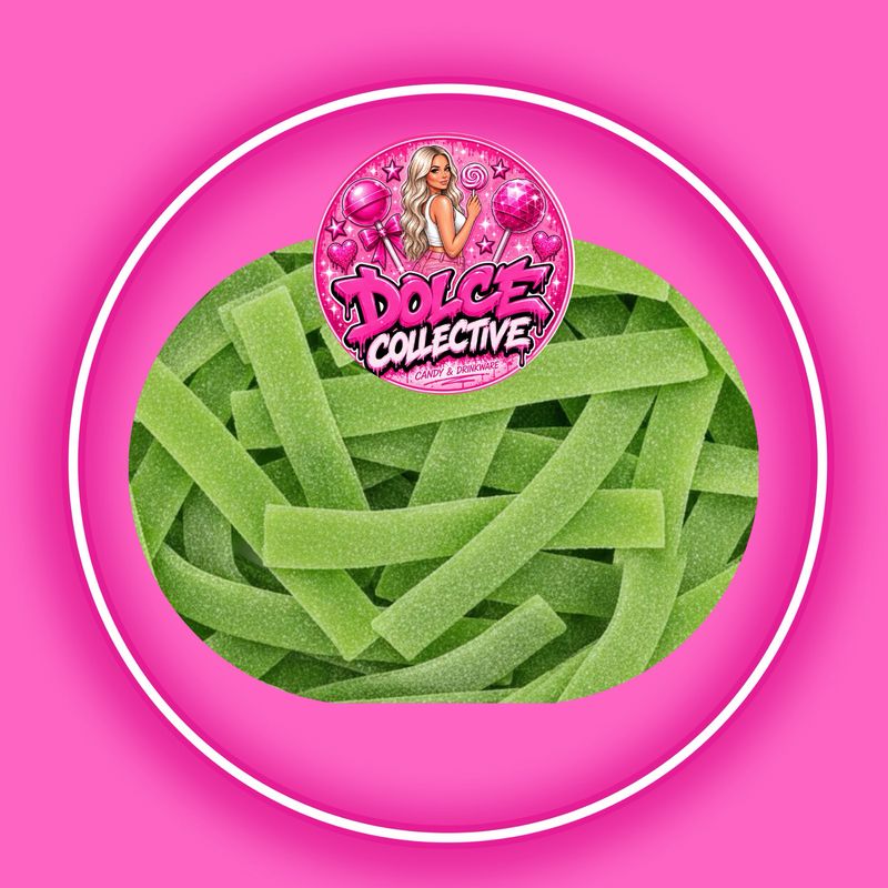 Sour Green Apple Belts 100g