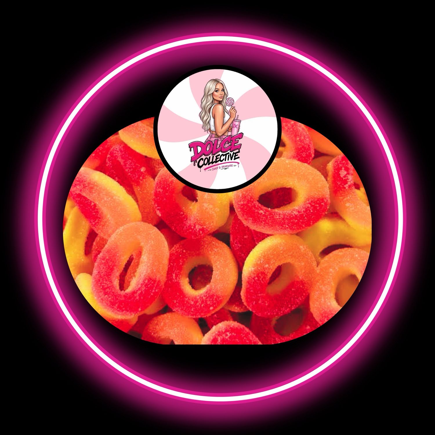 Sour Peach Rings 100g
