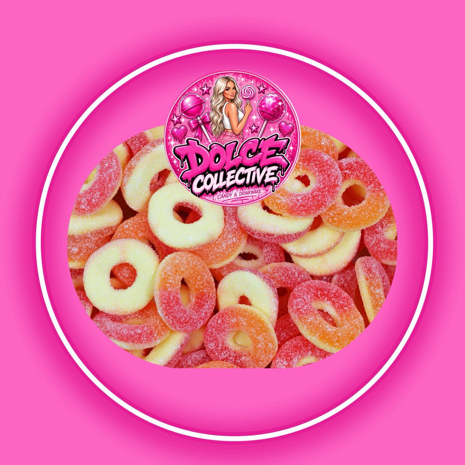 Sour Peach Rings 100g