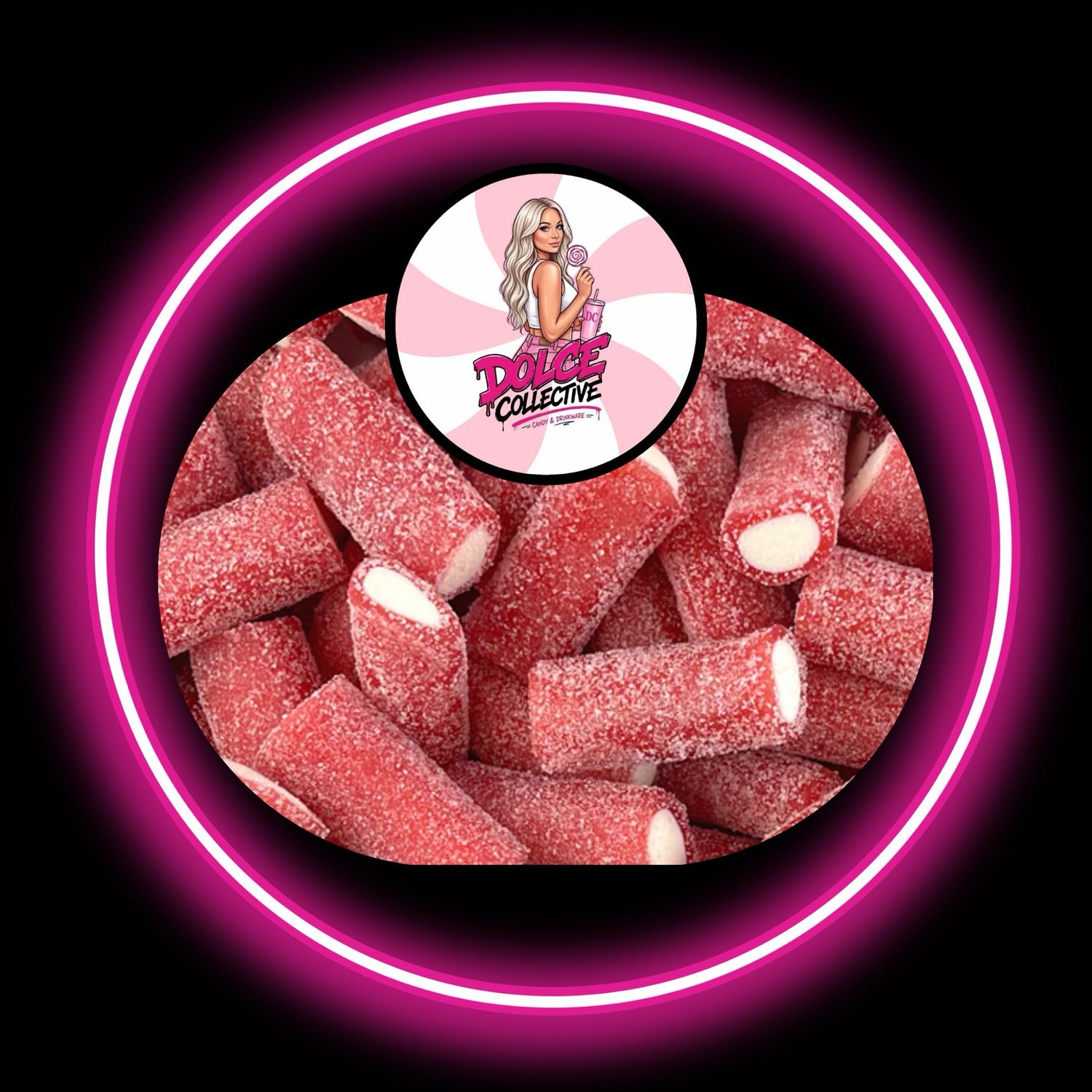 Sour Strawberry Jumbo Tubes 100g
