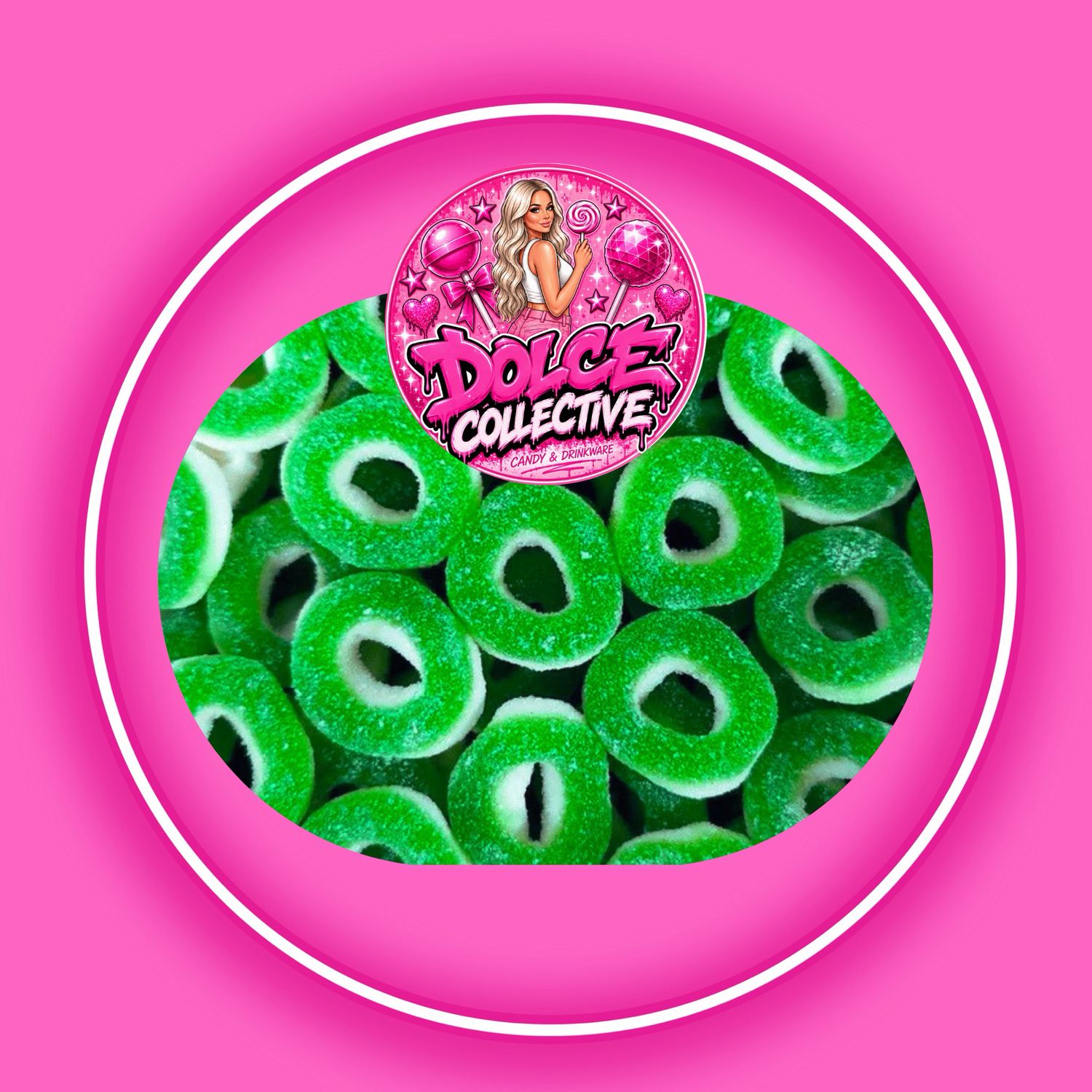 Sour Apple Rings 100g