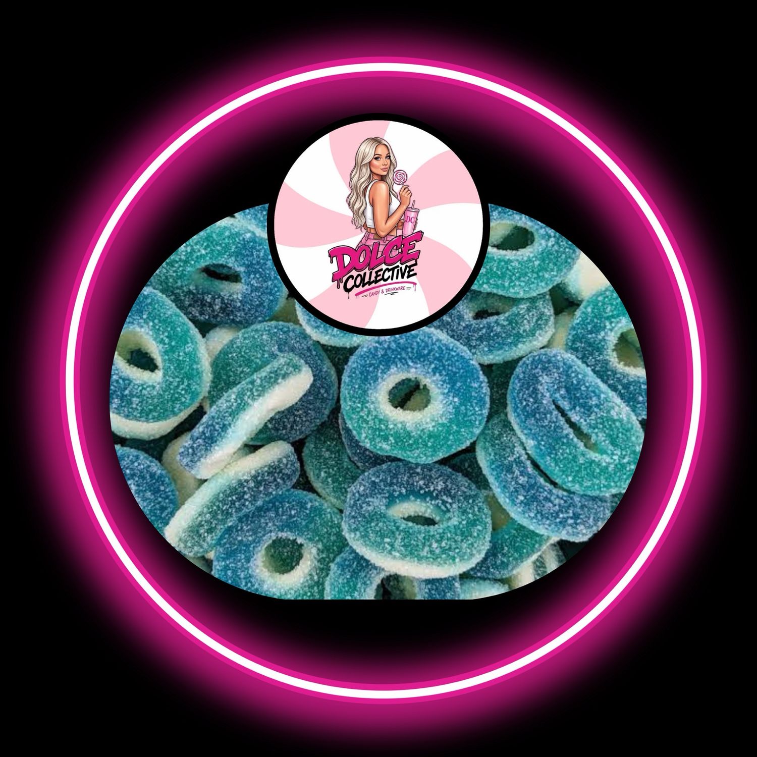 Sour Blueberry Rings 100g