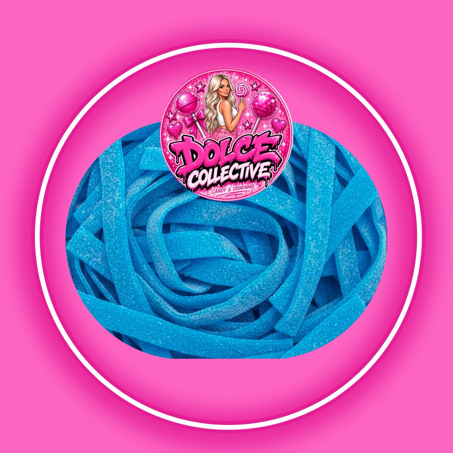 Sour Blue Raspberry Belts 100g