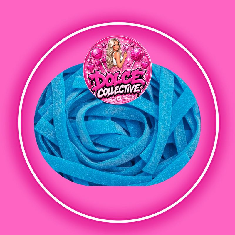 Sour Blue Raspberry Belts 100g