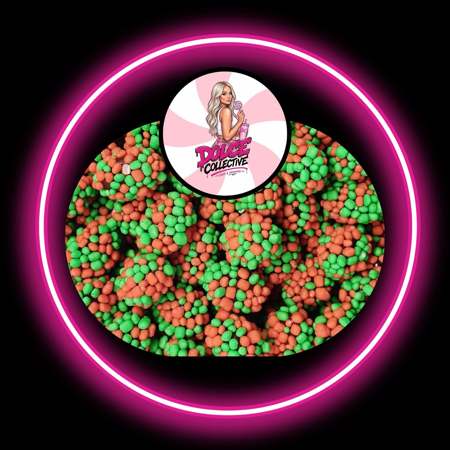 Watermelon Crunchy Gummy Clusters 100g
