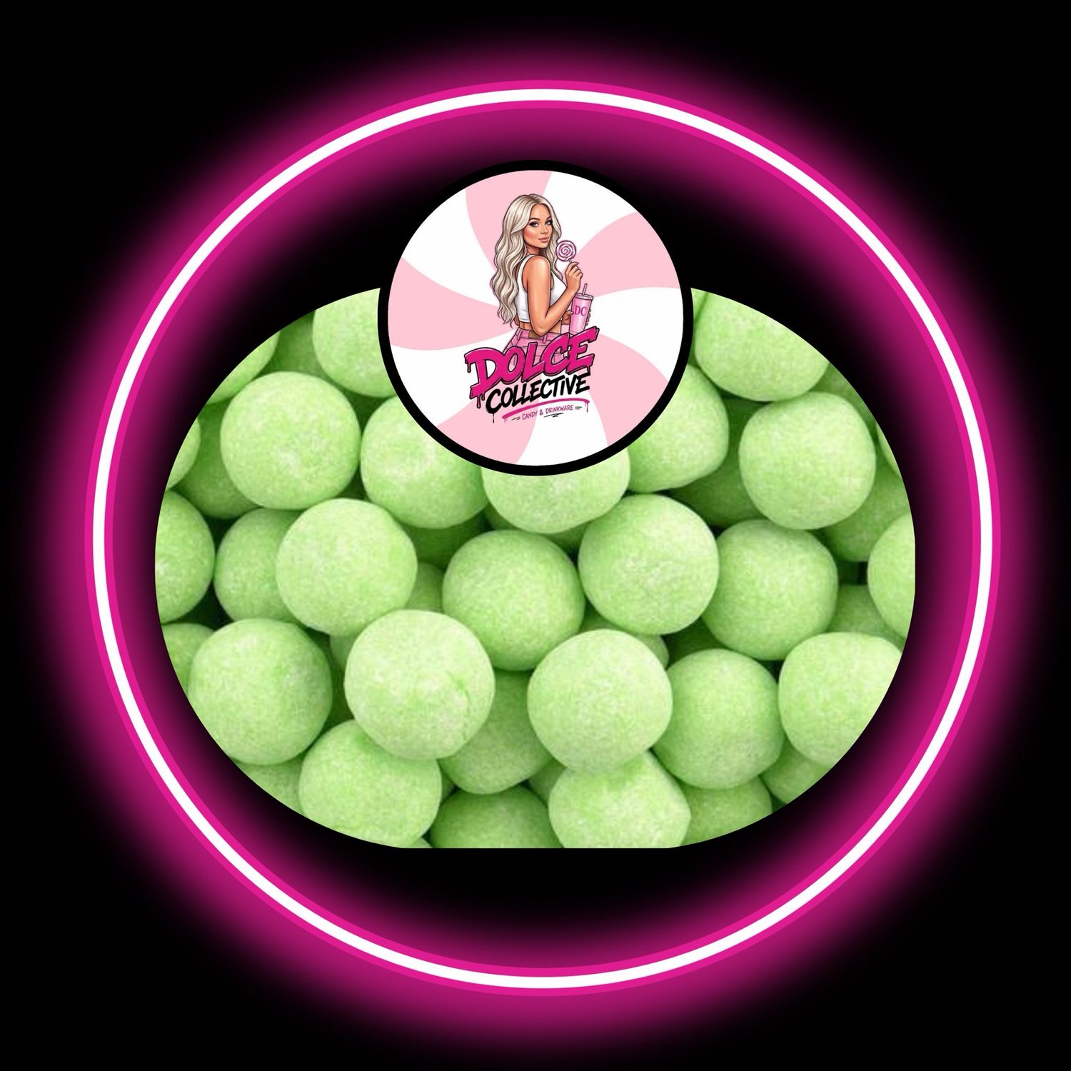 UK Green Apple Bon Bons 100g